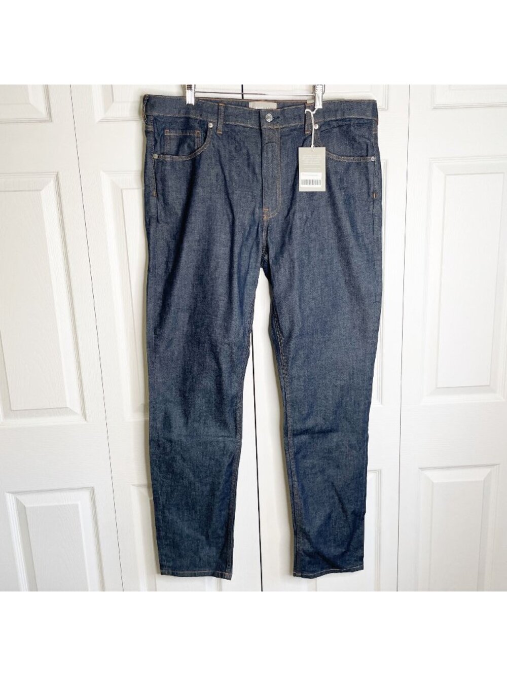 Everlane Slim Dark Wash Blue Cotton Blend Denim Jeans Men's Size 40x34 NWT